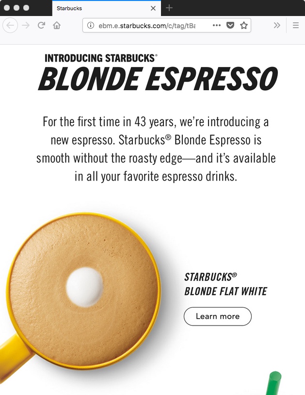 Starbucks Blonde Espresso